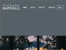 Tablet Screenshot of fbcmarshall.org